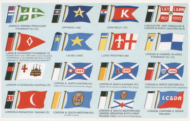 Shipping Postcard - Shipping Flags and Funnels  VT383