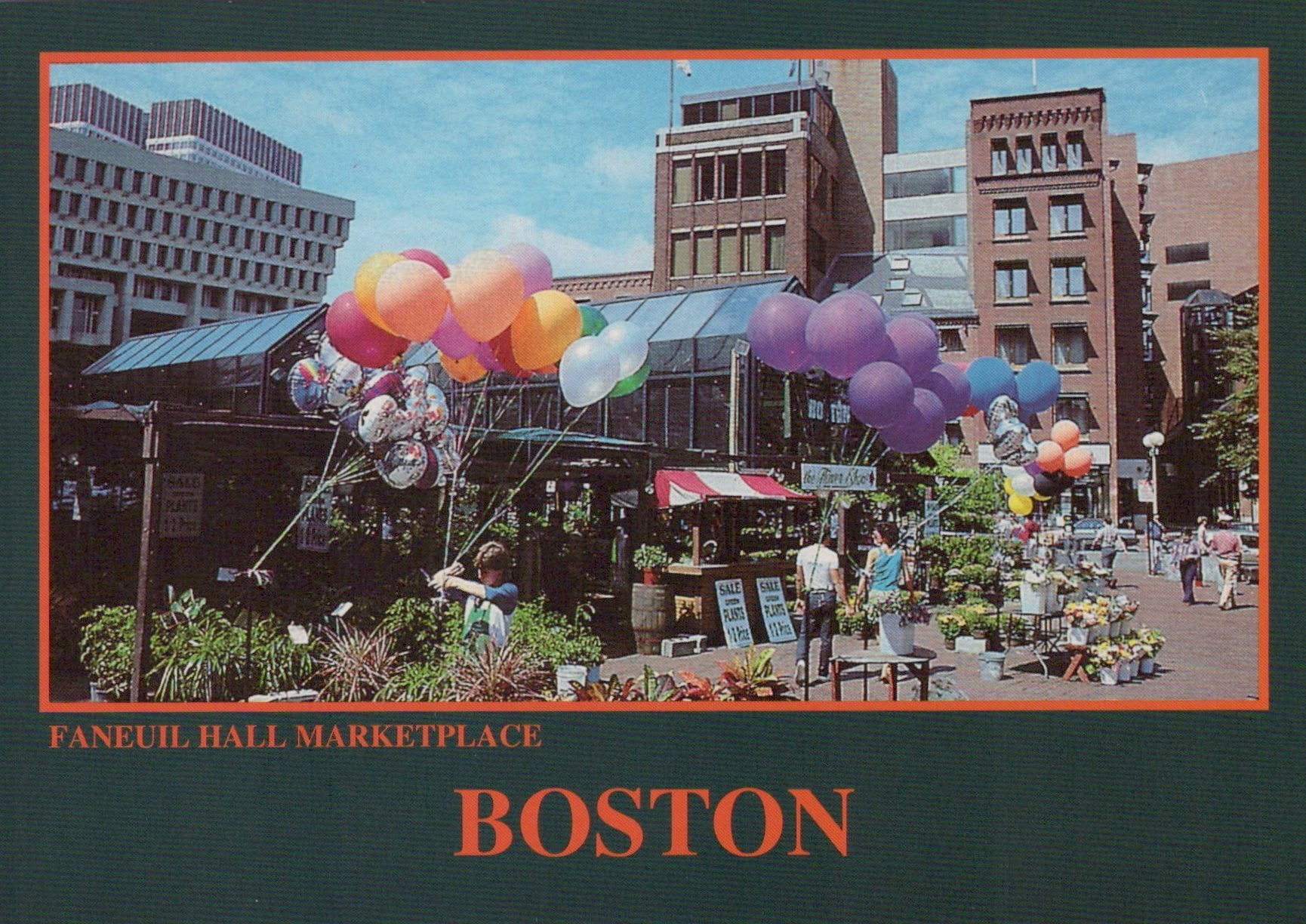 America Postcard - Quincy Market, Boston, Massachusetts  SW18962