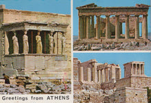 Load image into Gallery viewer, Greece Postcard - Greetings From Athens  SW18964
