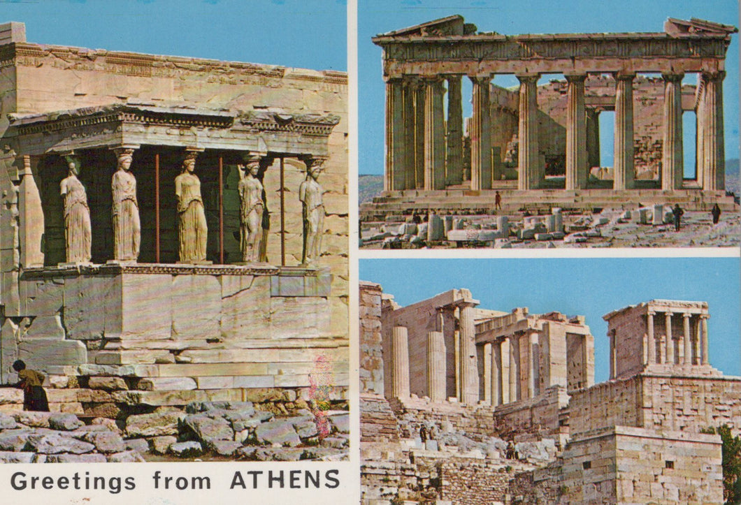 Greece Postcard - Greetings From Athens  SW18964
