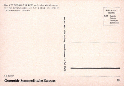 Austria Postcard - The Attergau Express  SW18967