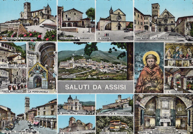 Italy Postcard - Saluti Da Assisi  SW18985