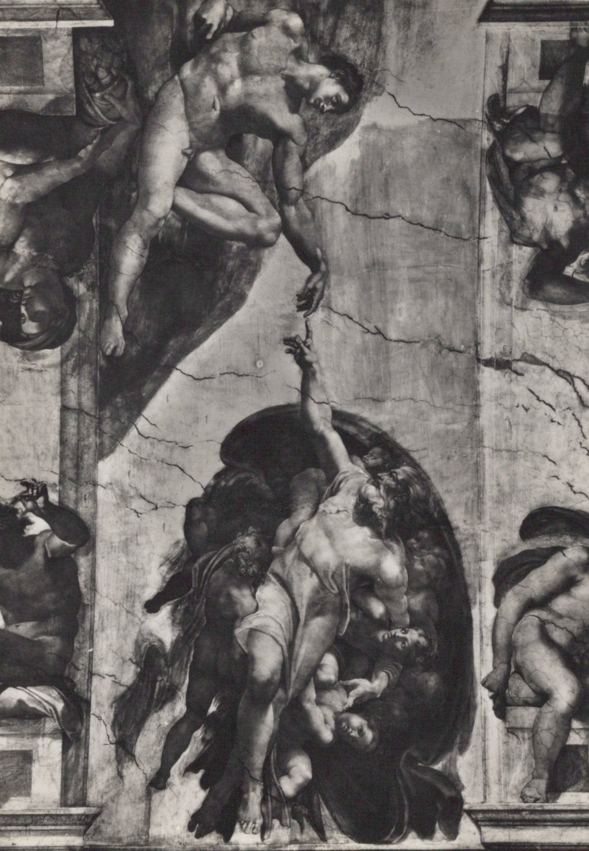 Vatican City Postcard - Sixtine Chapel, The Creation of The Man  SW19020