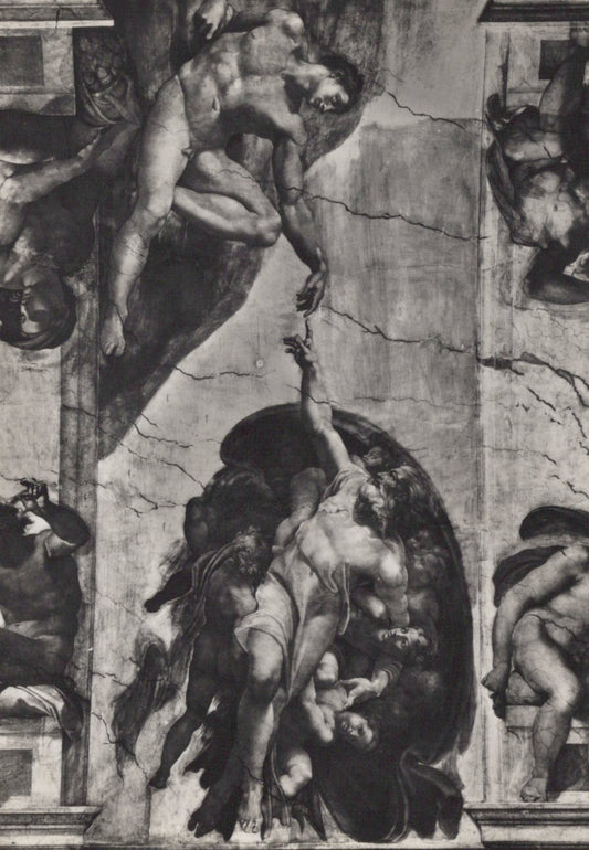 Vatican City Postcard - Sixtine Chapel, The Creation of The Man  SW19020