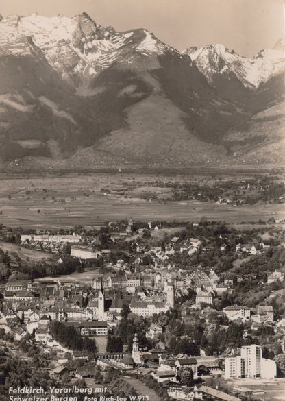 Austria Postcard - Feldkirch, Voralberg Mit Schweizer Bergen SW19044