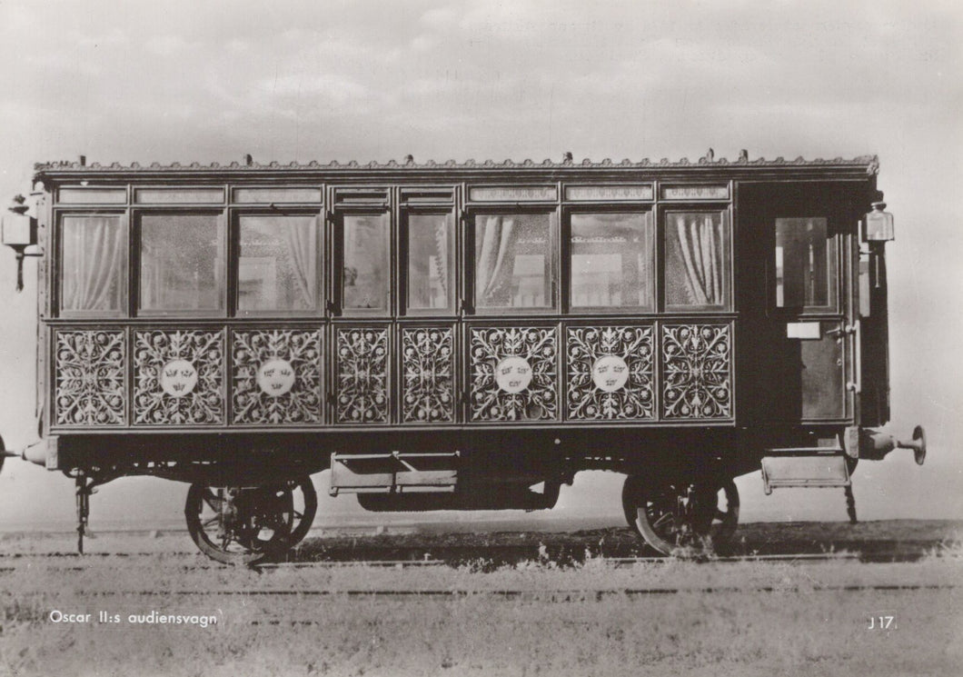 Vintage ornate vehicle on a plain background