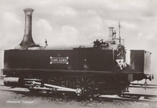 Load image into Gallery viewer, Black and white image of a steam locomotive with &#39;Carlsund&#39; branding.
