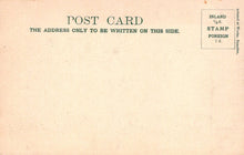 Load image into Gallery viewer, Vintage postcard back with text and stamp information
