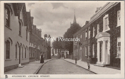Buckinghamshire Postcard - Church Street, Aylesbury    SX174