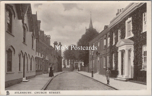 Buckinghamshire Postcard - Church Street, Aylesbury    SX174