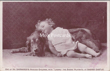 Load image into Gallery viewer, Children Postcard - Baby and Dog, Dr Barnardo&#39;s   SX150
