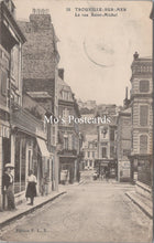 Load image into Gallery viewer, France Postcard - Trouville-sur-Mer, La Rue Saint-Michel  SX322
