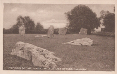 Wiltshire Postcard - Remains of The Inner Circle, Druids Stone, Avebury VT553
