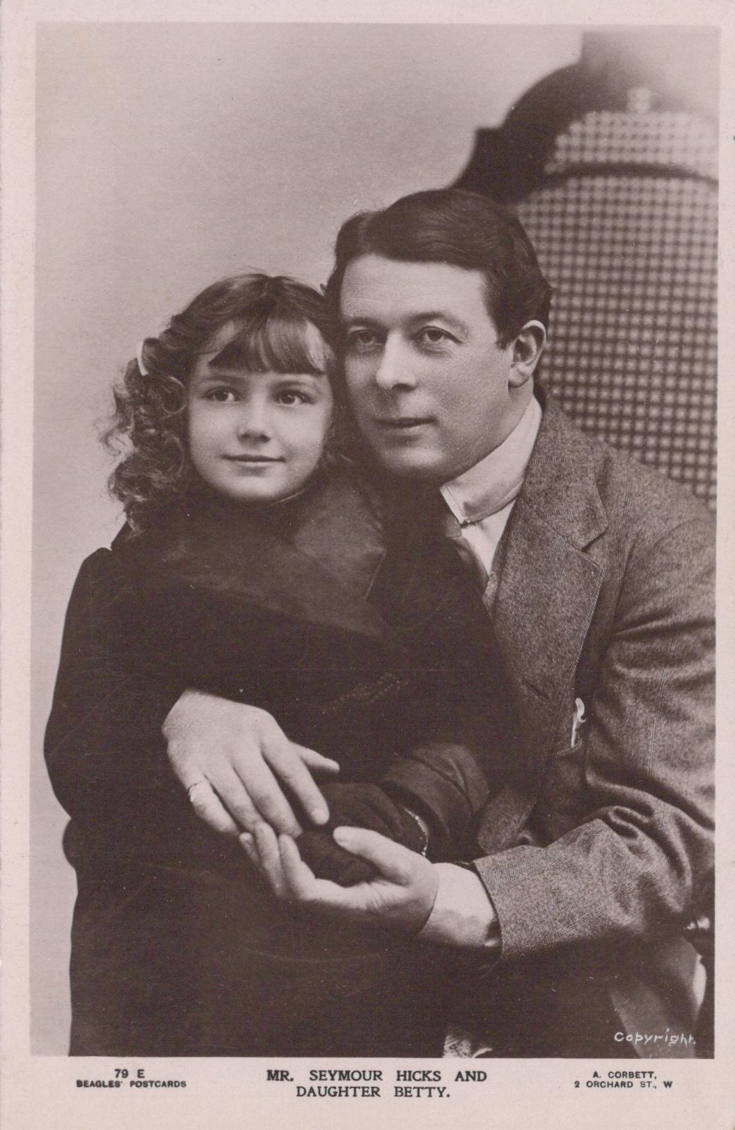 Theatrical Postcard - Mr Seymour Hicks and Daughter Betty  VT610