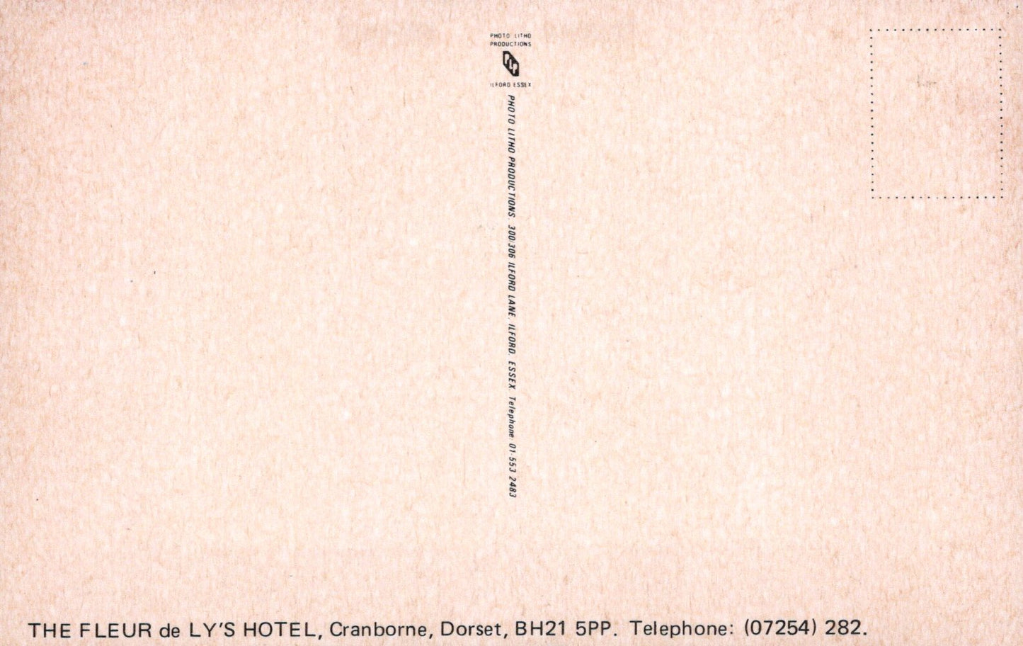 Dorset Postcard - The Fleur de Lys Hotel, Cranborne  VT613
