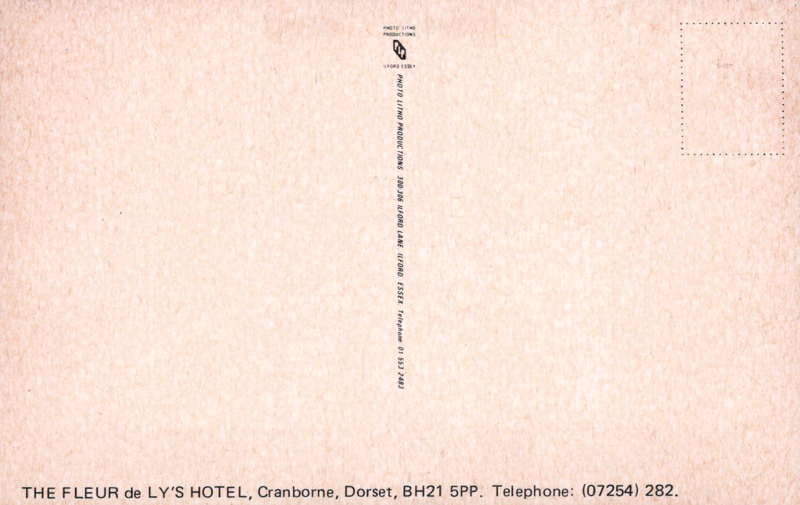 Dorset Postcard - The Fleur de Lys Hotel, Cranborne  VT613