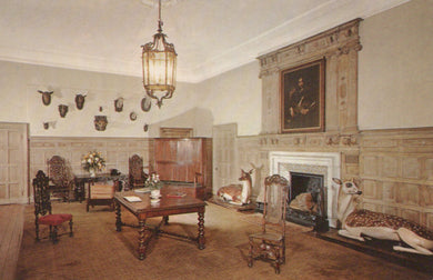Oxfordshire Postcard - Mapledurham House, Entrance Hall  VT615