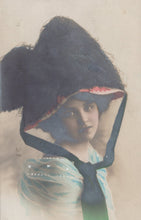 Load image into Gallery viewer, Glamour Postcard - Young Lady Wearing a Large Fashionable Bonnet  VT624
