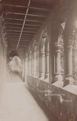 Lincolnshire Postcard - The Cloisters, Browne's Hospital, Stamford  VT629