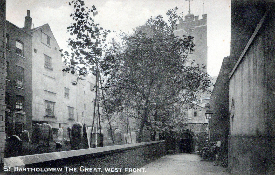 London Postcard - St Bartholomew The Great, West Front  SW18147
