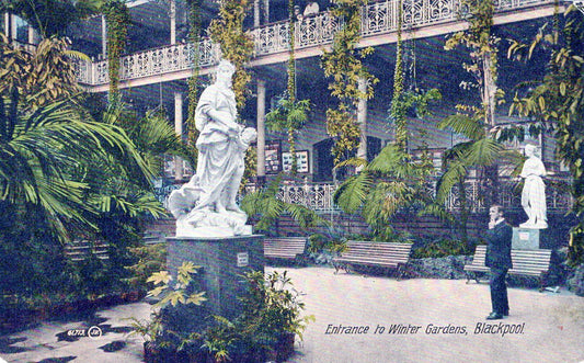 Lancashire Postcard - Blackpool, Entrance To Winter Gardens   SW18160