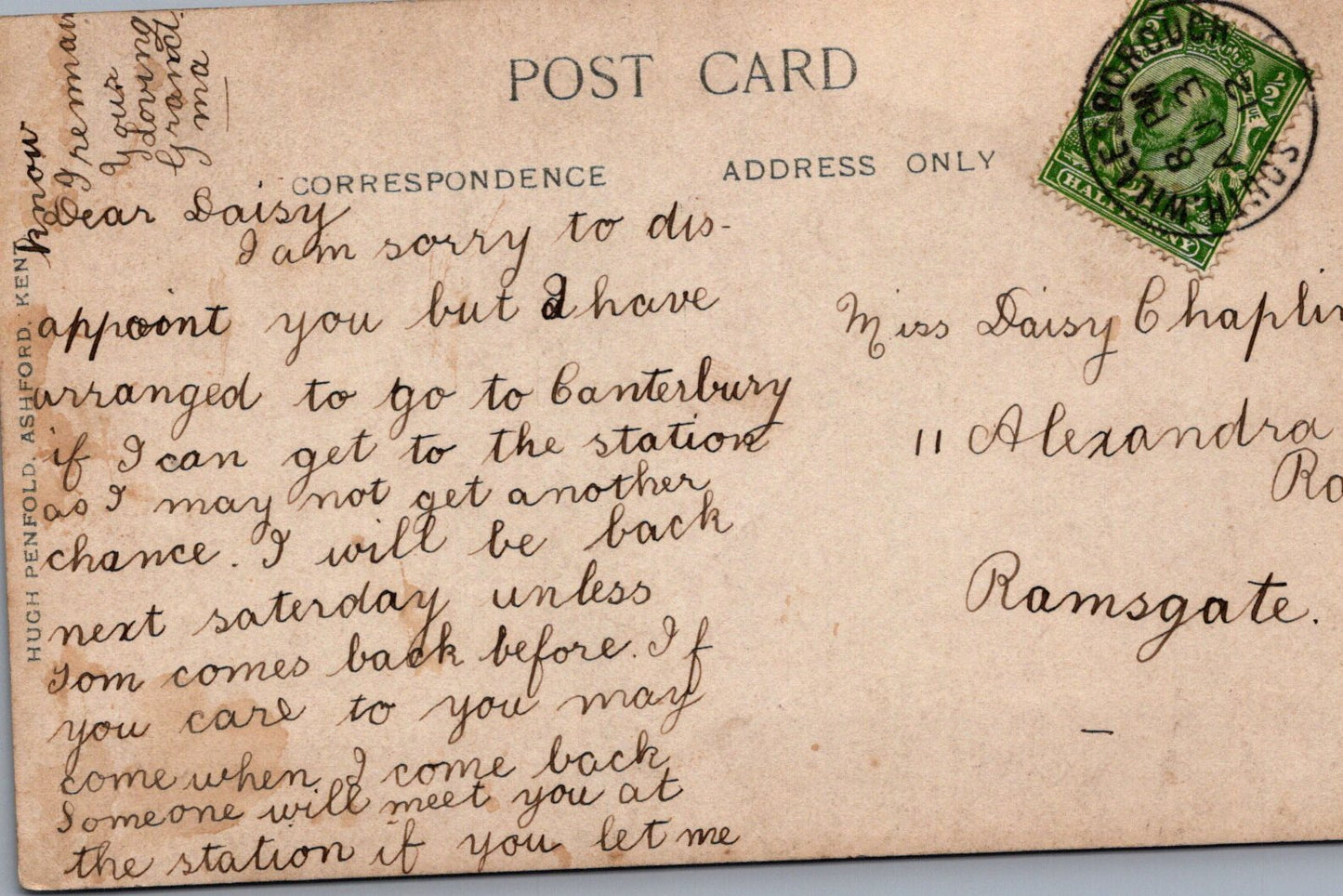 Theatrical Postcard - Actress of Theatrical Performer  SW18169