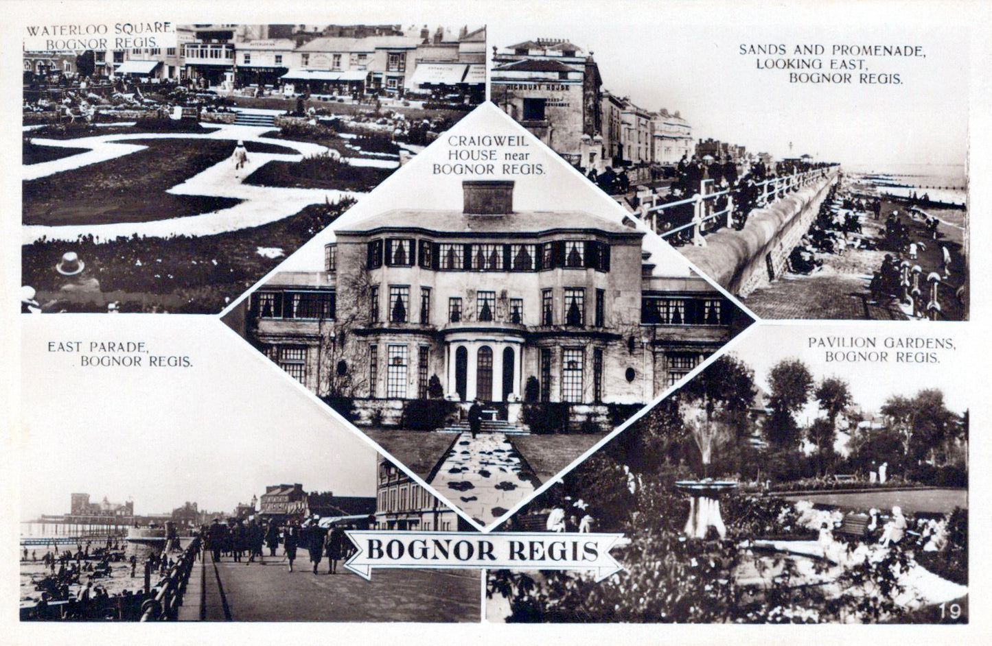 Sussex Postcard - Views of Bognor Regis  SW18171