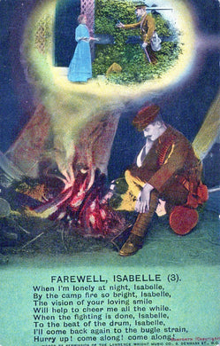 Bamforth Song Card Postcard - Farewell Isabelle (3) SW18358