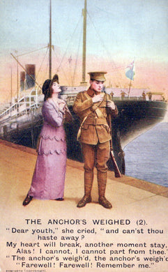 Bamforth Song Card Postcard - The Anchor's Weighed (2)  SW18360