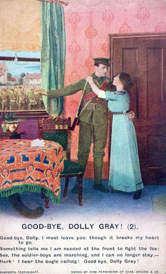 Bamforth Song Card Postcard - Good-Bye, Dolly Gray! (2) SW18361