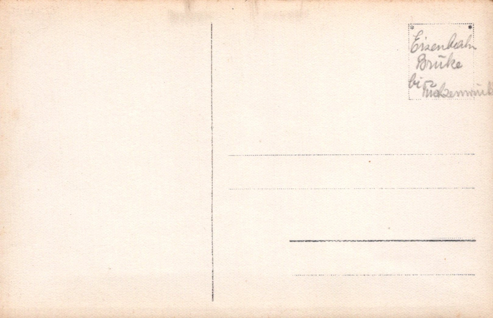 Unknown Location Postcard - River and Eisen???? Bridge  SW18380