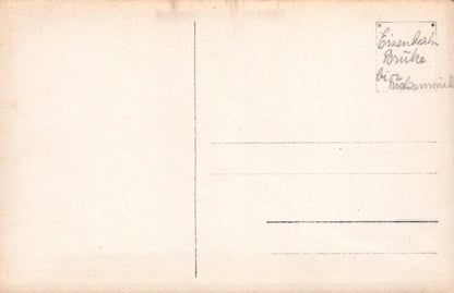 Unknown Location Postcard - River and Eisen???? Bridge  SW18380