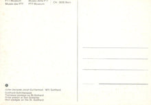 Load image into Gallery viewer, Art Postcard - Mail Sledges on The St Gotthard, PTT Museum SW18086
