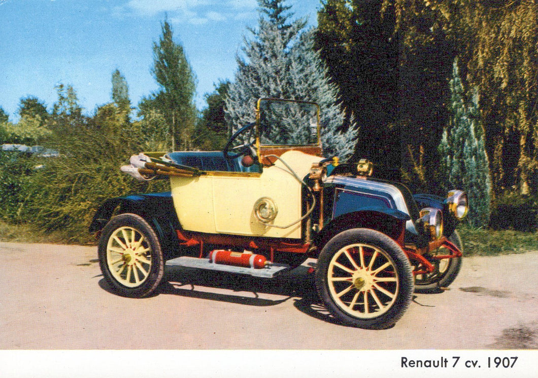 Road Transport Postcard - Renault 7 cv.1907 Vintage Car  SW18105
