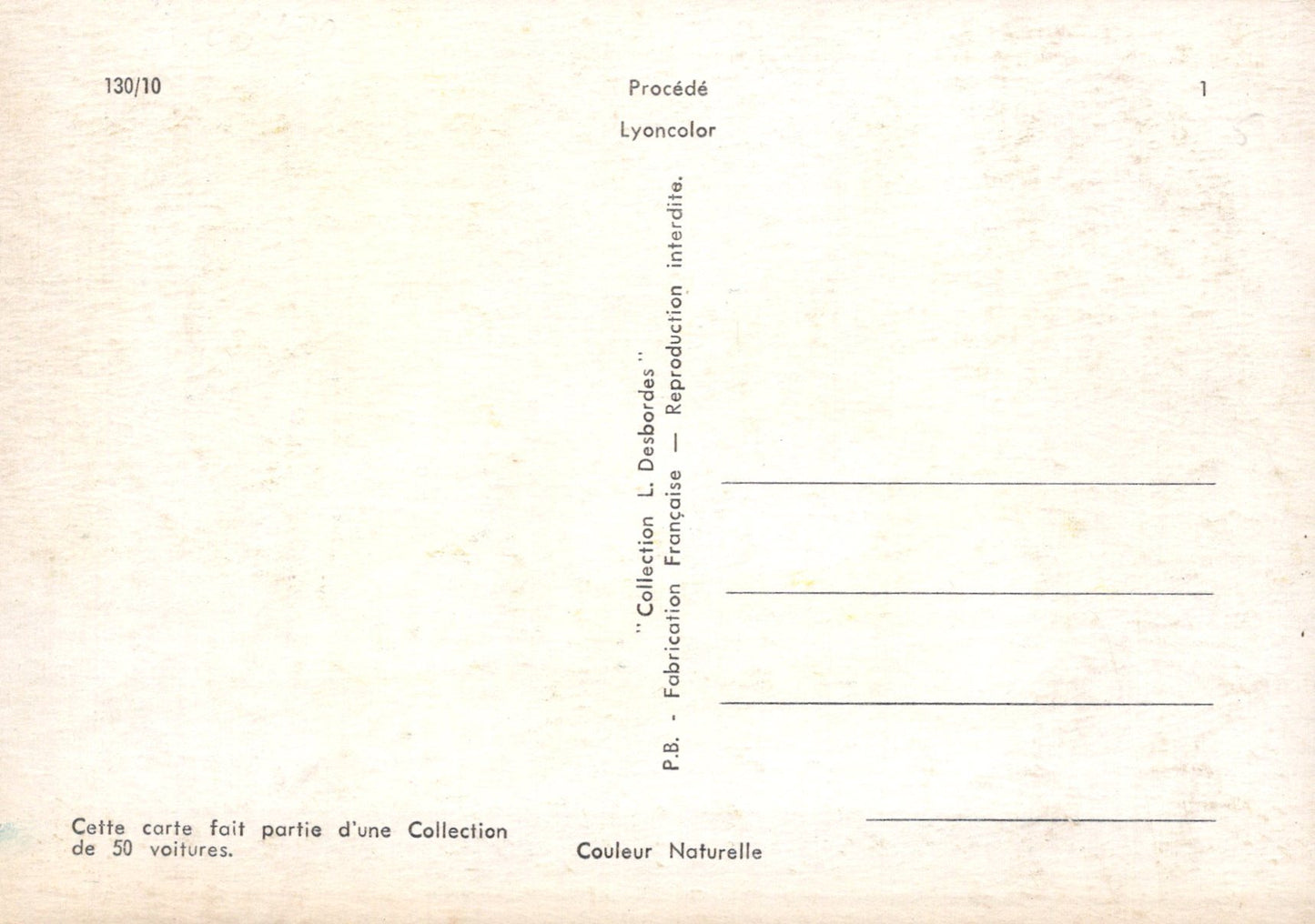Road Transport Postcard - Renault 7 cv.1907 Vintage Car  SW18105