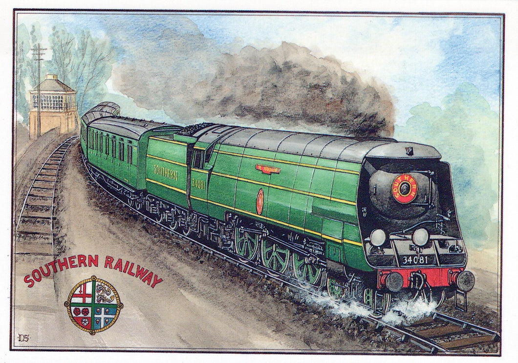 Train Postcard - Southern Railway in Portsmouth  SW18109