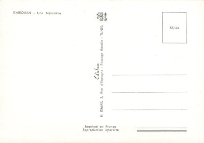 Tunisia Postcard - Kairouan, Une Tapissiere   SW18110 