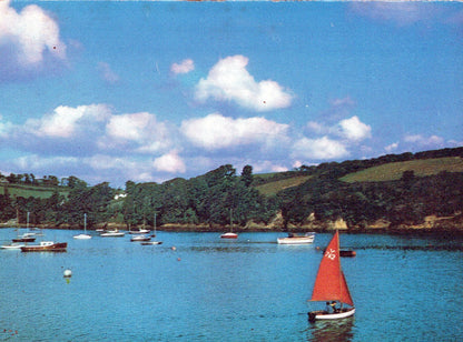 Cornwall Postcard - Sailing on The Helford River  SW18131
