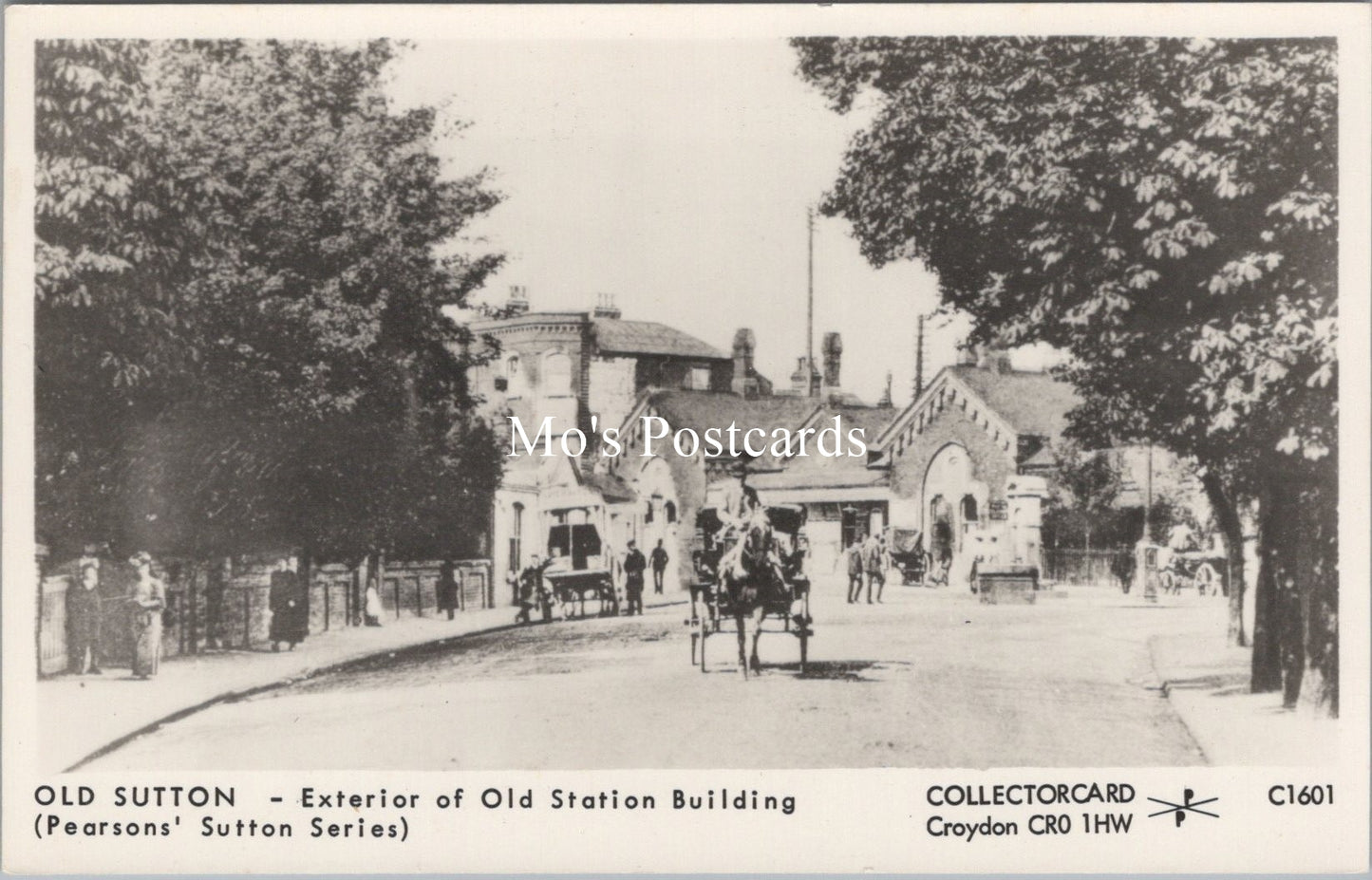 London Postcard - Old Sutton, Exterior of Old Station Building  SW17538
