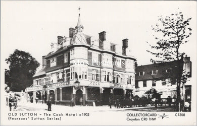 London Postcard - Old Sutton, The Cock Hotel c1902 -  SW17544
