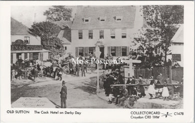 London Postcard - Old Sutton, The Cock Hotel on Derby Day  SW17545