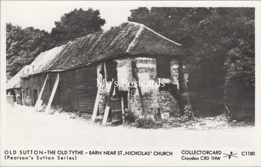 London Postcard - Old Sutton, The Old Tythe Barn  SW17548