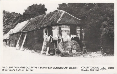 London Postcard - Old Sutton, The Old Tythe Barn  SW17548