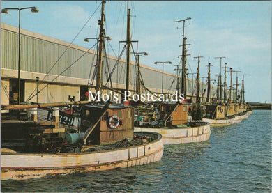 Denmark Postcard - Esbjerg, The Auction and The Fishing Harbour SW17594