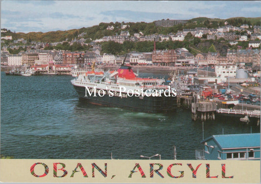 Scotland Postcard - Oban From The Harbour, Argyll   SW17659