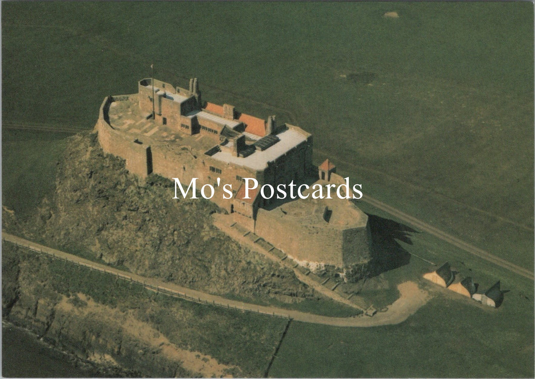 Northumberland Postcard - Aerial View of Lindisfarne Castle  SW17673