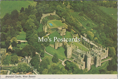 Sussex Postcard - Aerial View of Arundel Castle  SW17689