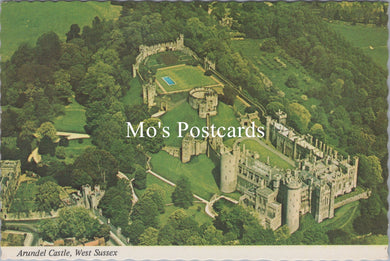 Sussex Postcard - Aerial View of Arundel Castle  SW17689