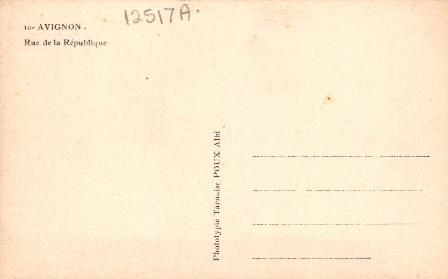 Vintage postcard with text and a watermark on a beige background