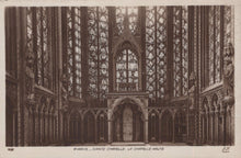 Load image into Gallery viewer, Gothic interior of Sainte-Chapelle with intricate stained glass windows.
